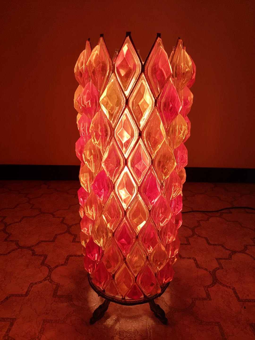 Unique Vintage Mosaic Lamp