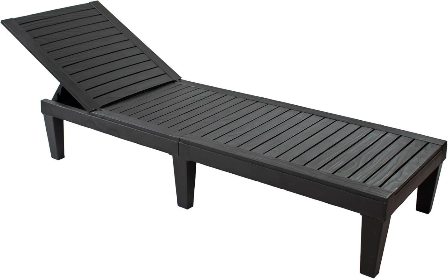 Black Adjustable Chaise Lounge Chair - photo 3
