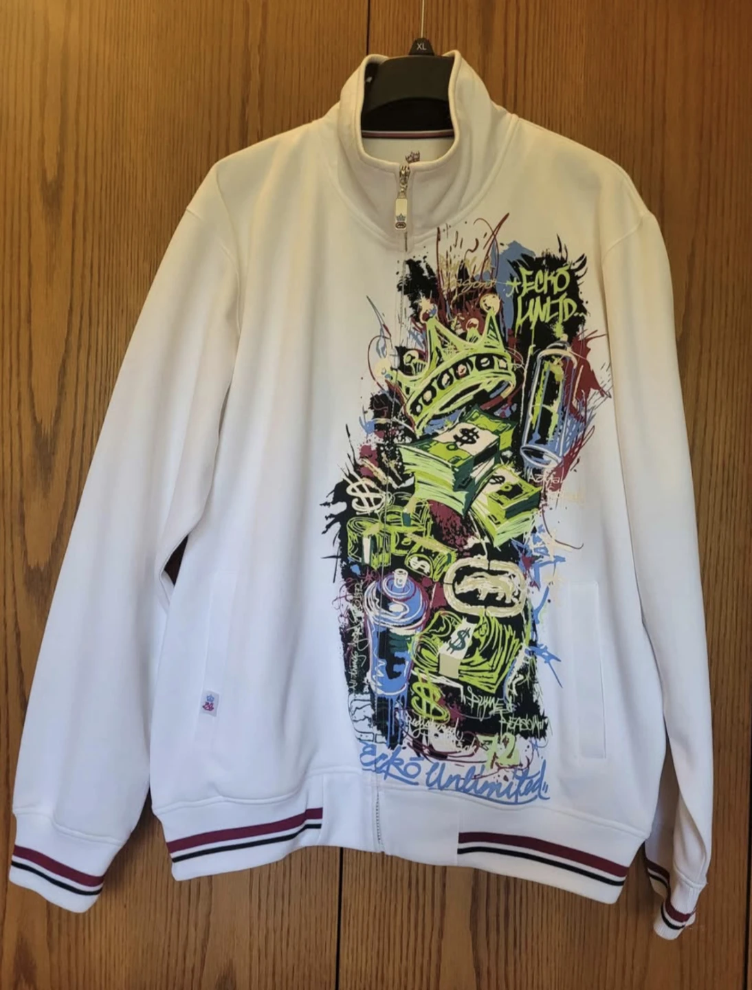 Ecko Unltd. White Graphic Track Jacket