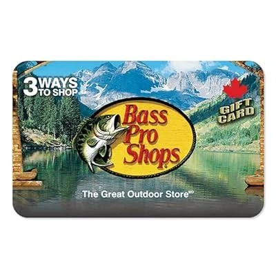 100 at Bass Pro Shops( Gift Card 50 ×2)