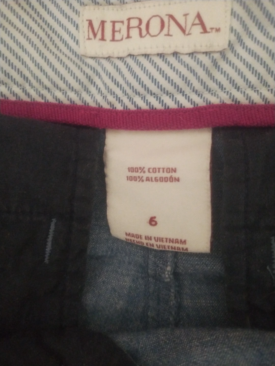 Merona Women's Blue Chambray Shorts Size 6 - photo 3