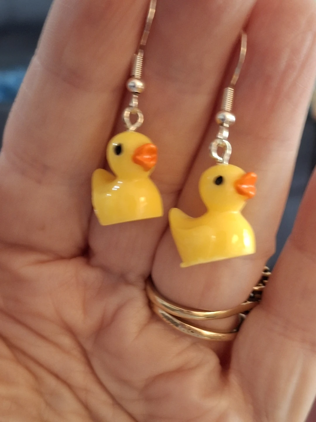 Cute Duck Earrings - photo 2