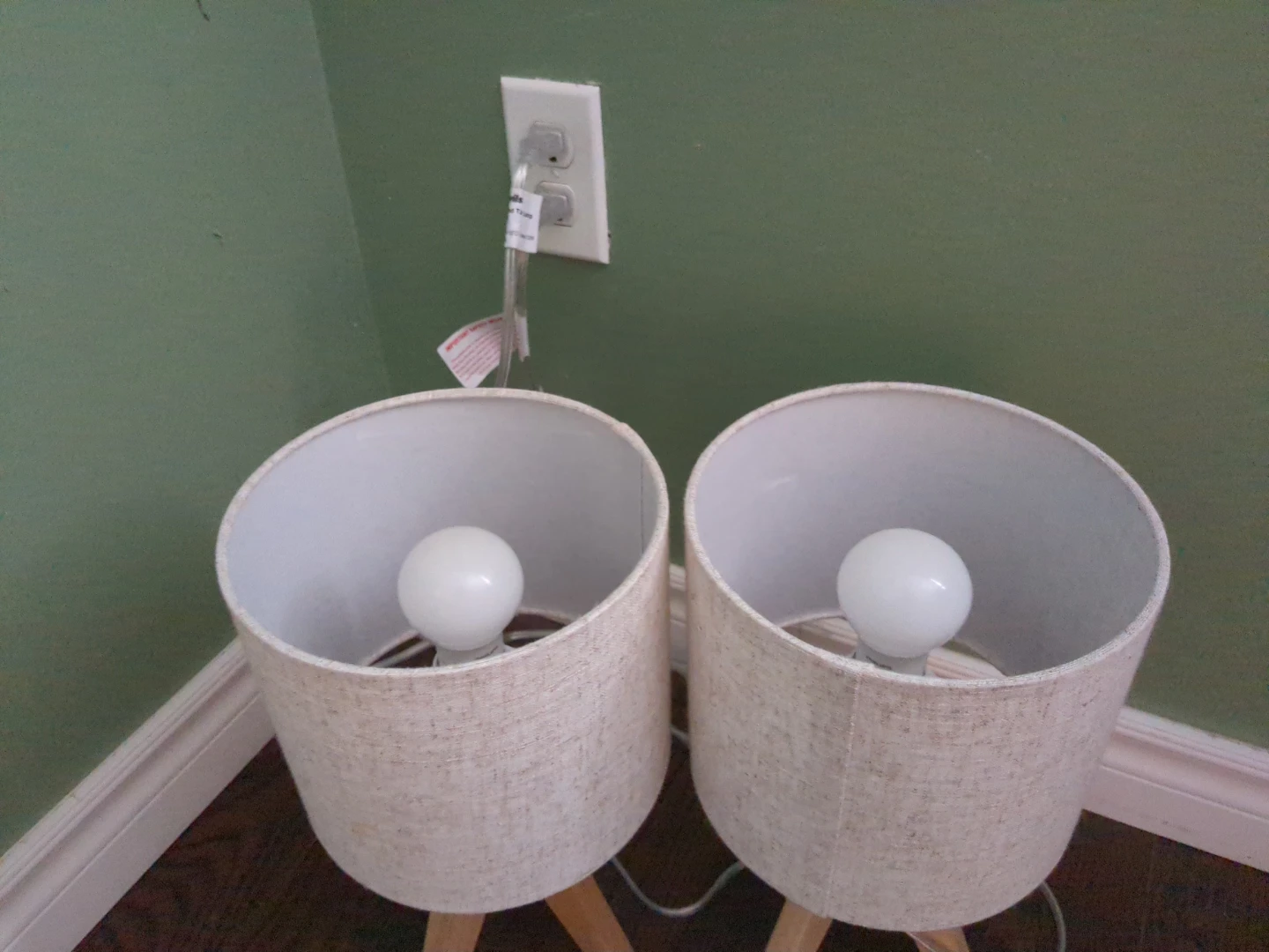 Set of 2 Table lamps with LED light bulbs - photo 3