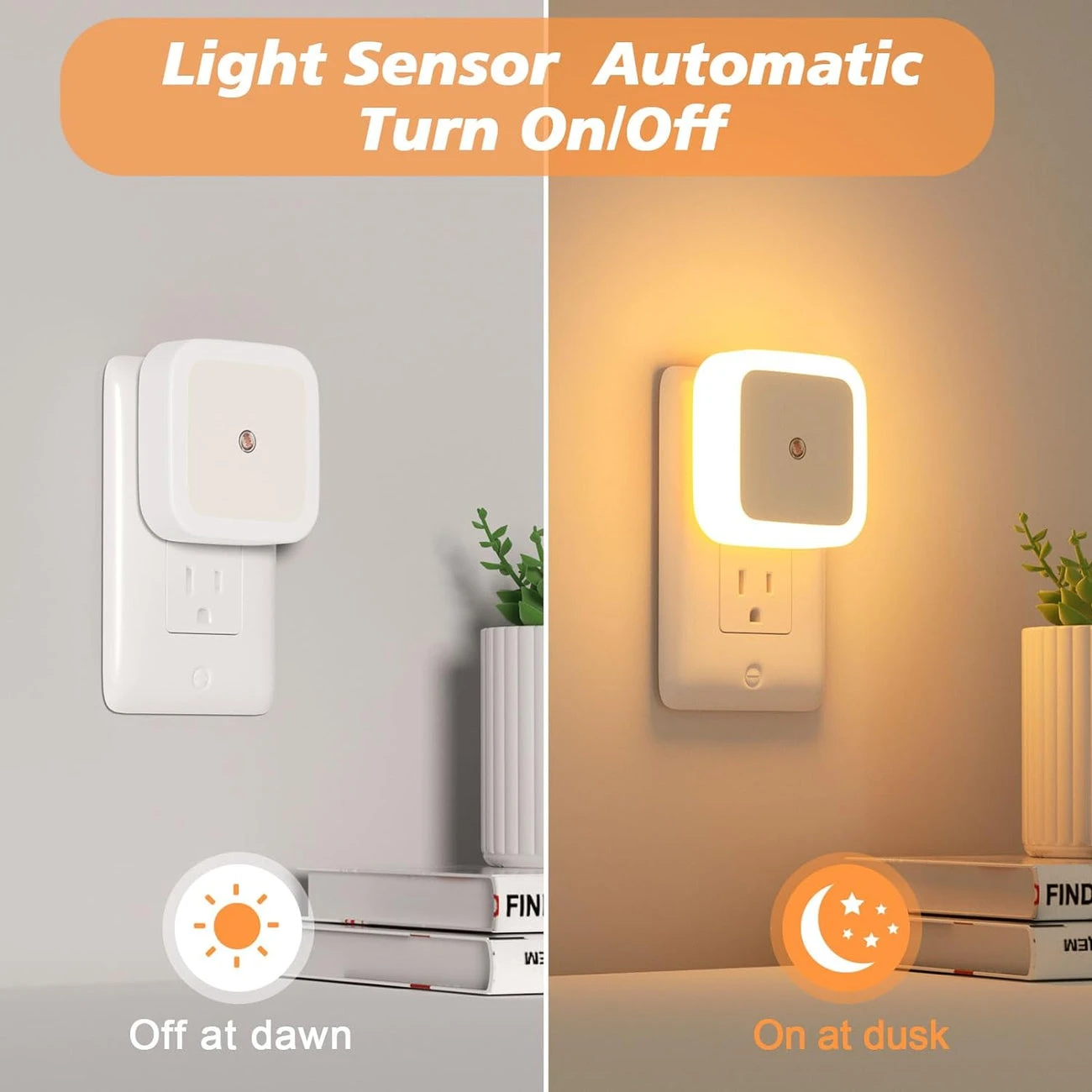 LED Night Light w/ Dusk to Dawn Sensor, Daylight White, 6-Pack - photo 5