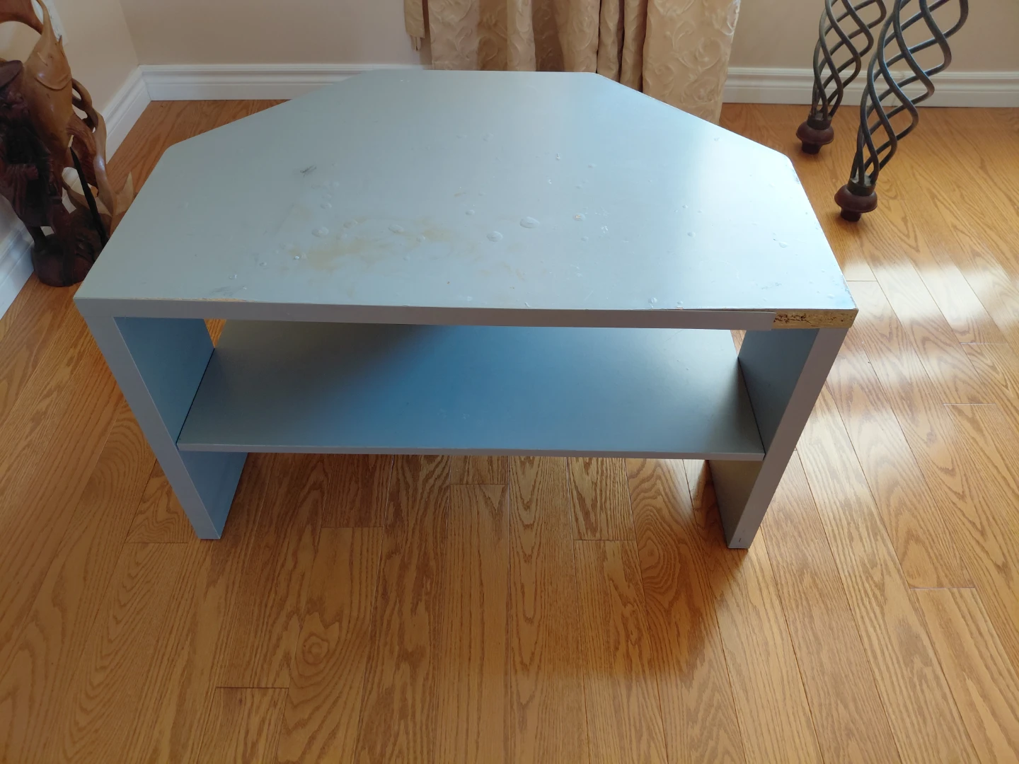 FREEGrey Corner TV Stand