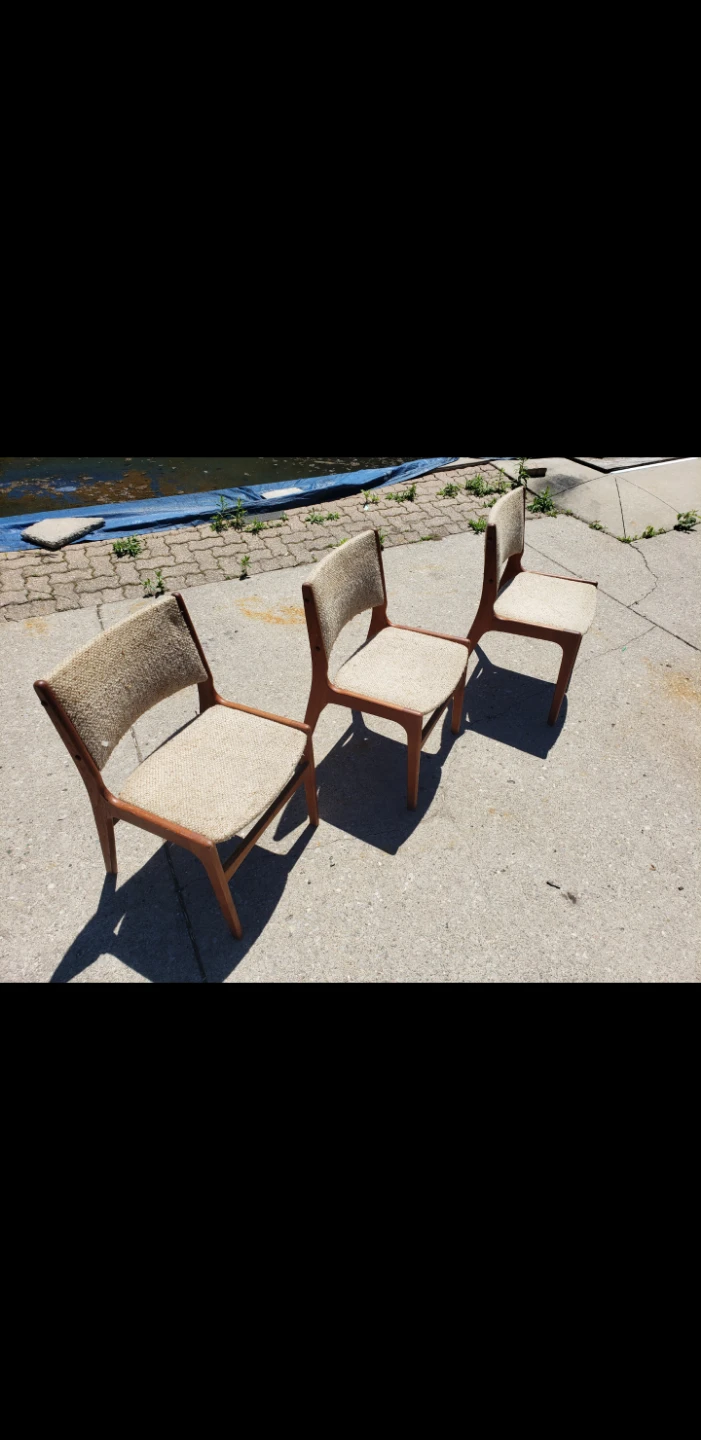 Set of 3 Mid-Century Modern Dining Chairs