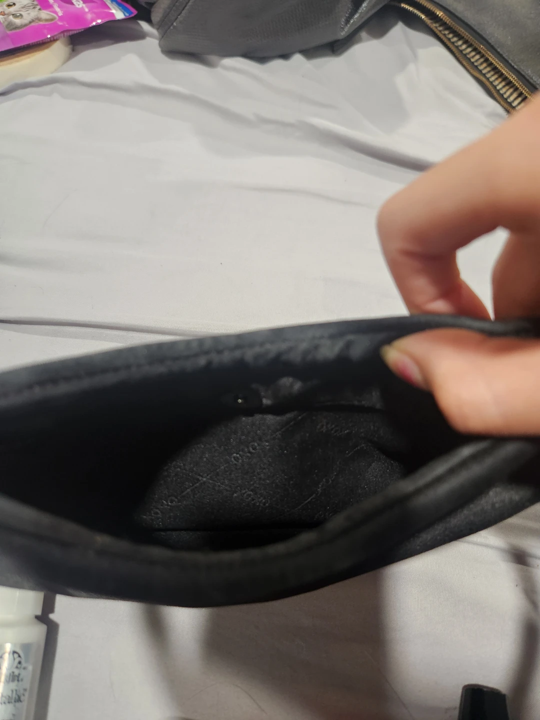 XOXO Y2K Black Satin Handbag - photo 4