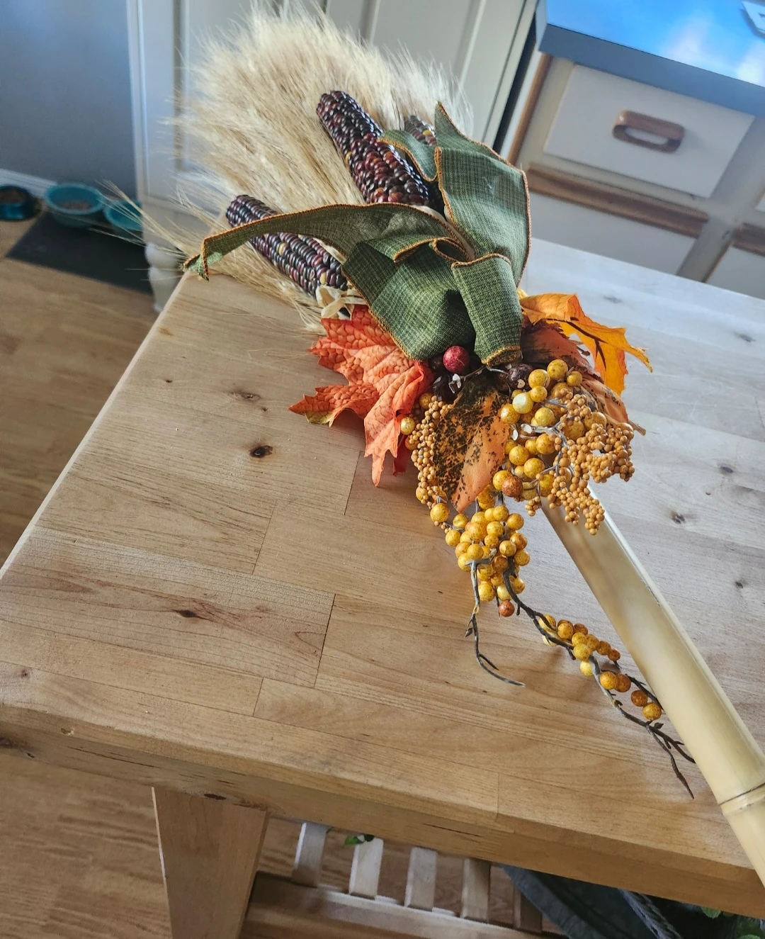 Brand New Decorative Fall Corn Broom