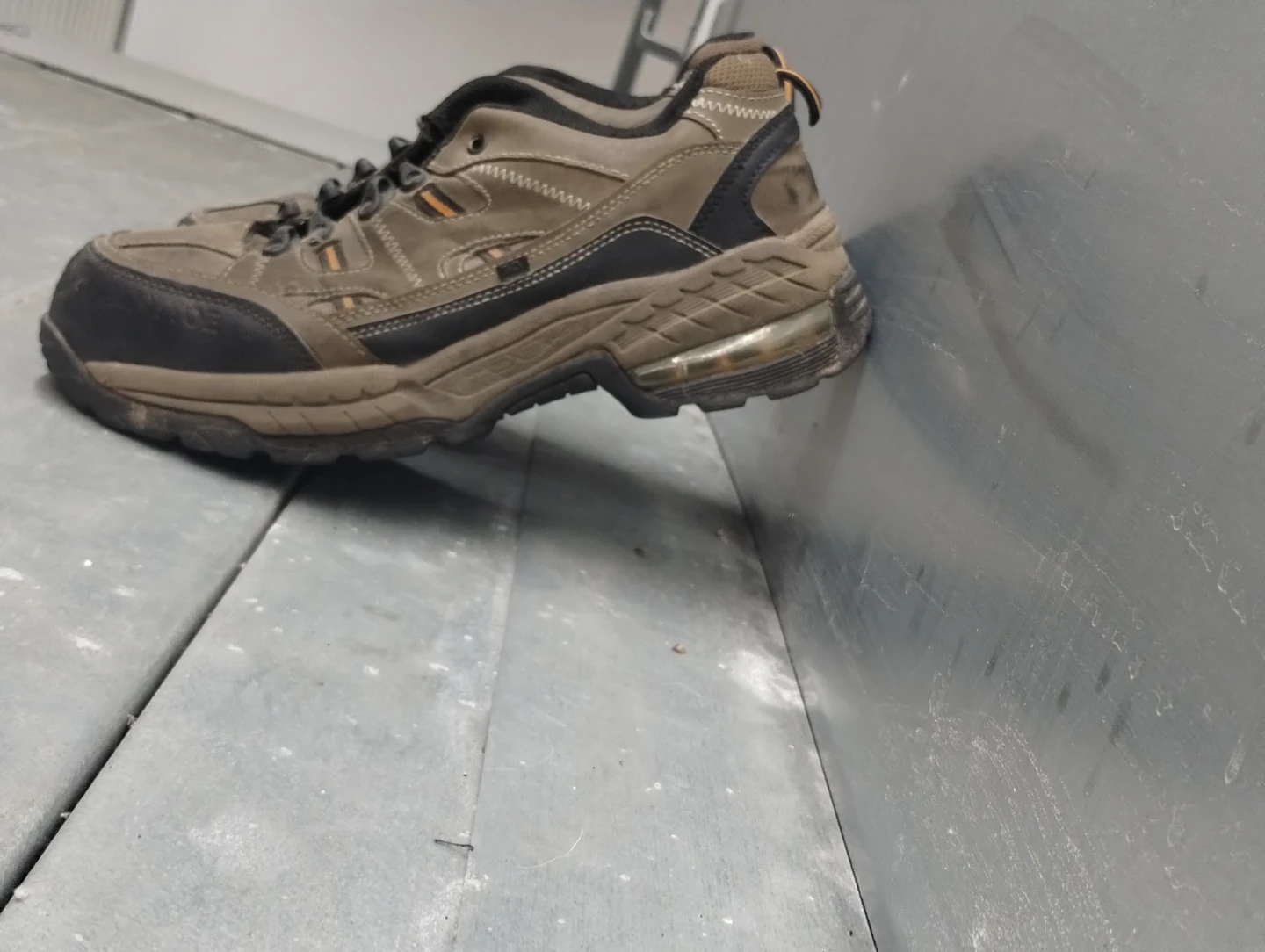 Men's Brown Work Steel Toe Shoes - photo 2