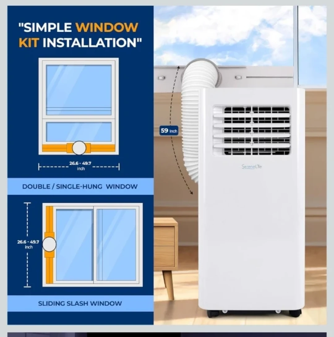 SereneLife Portable Air Conditioner 10,000 BTU - photo 4
