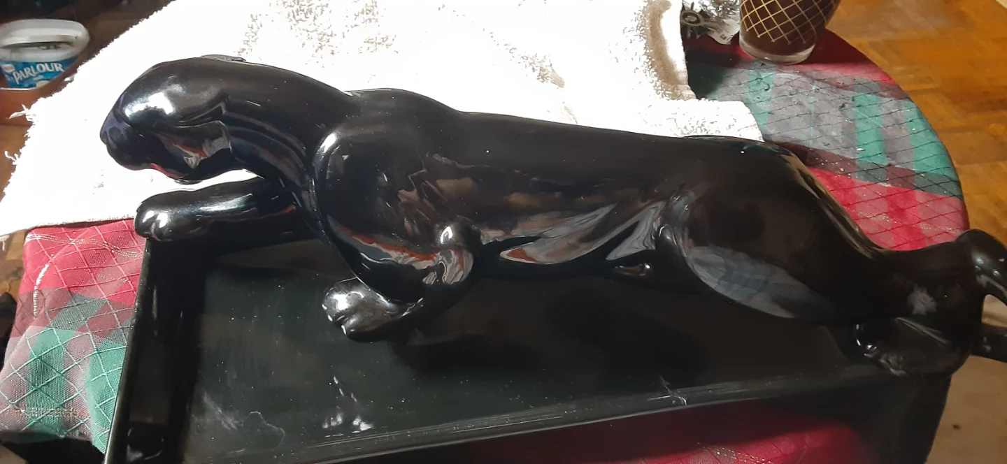 Black Panther Figurine on stand