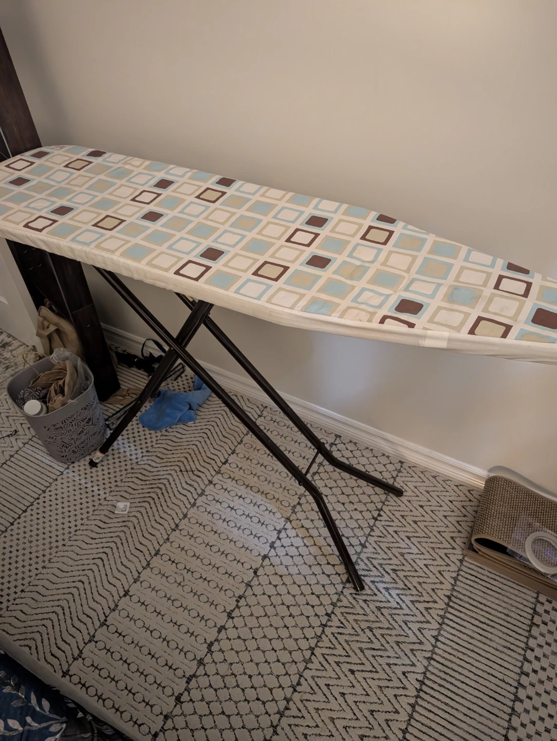 Ironing Board with Geometric Pattern Cover