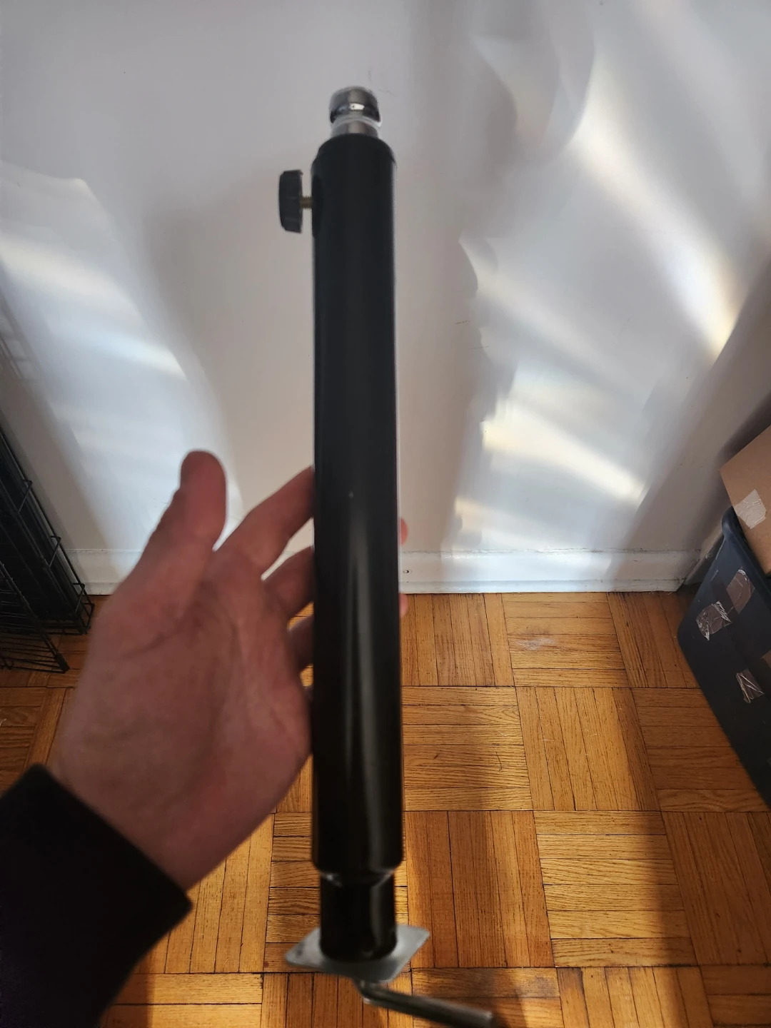 Adjustable Black Metal Stand Part