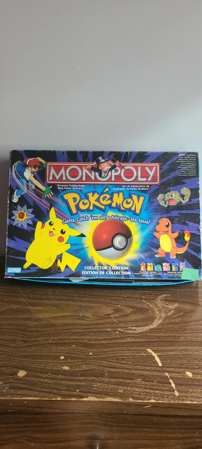 Pokemon Collector's Edition Monopoly 1999 English French Parker - photo 2