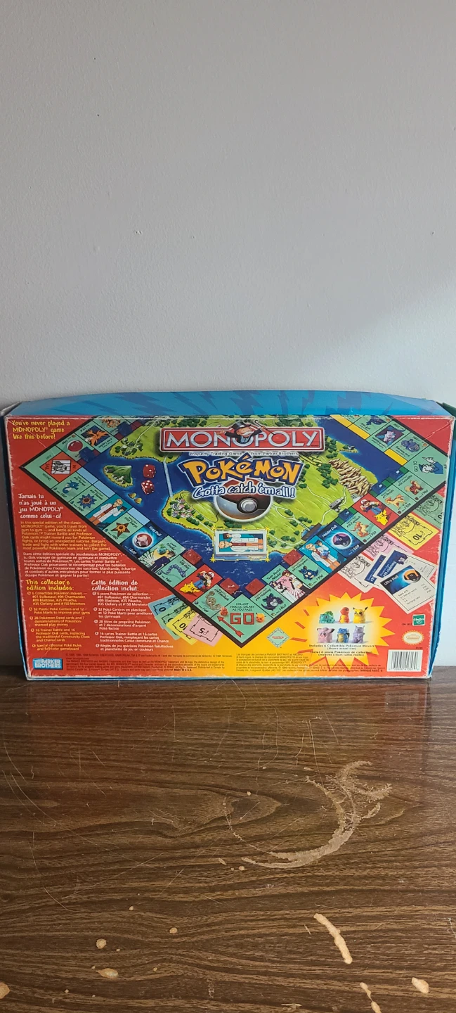 Pokemon Collector's Edition Monopoly 1999 English French Parker - photo 3