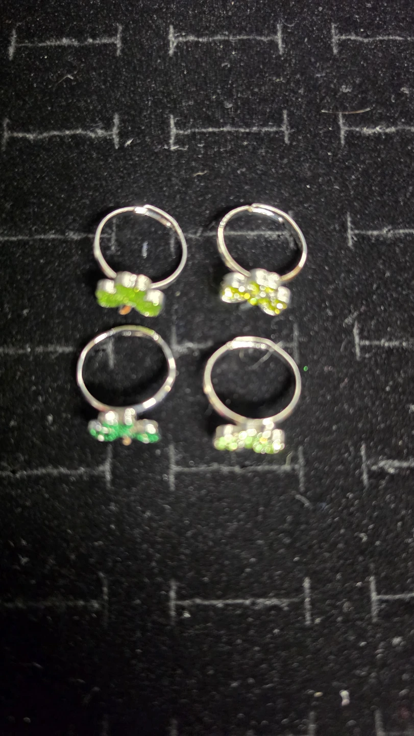 Set of 4 Shamrock Rings for kids (487) ♧ - photo 4