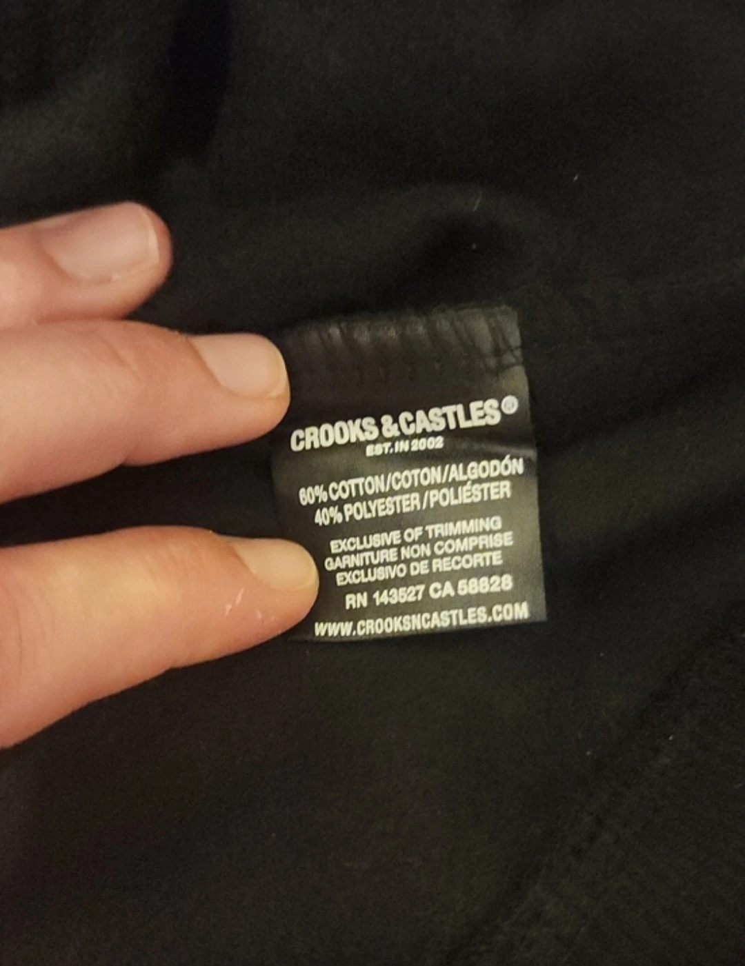 Crooks & Castles Men's Black Crewneck Hoodie UTOA Size L NWT - photo 5