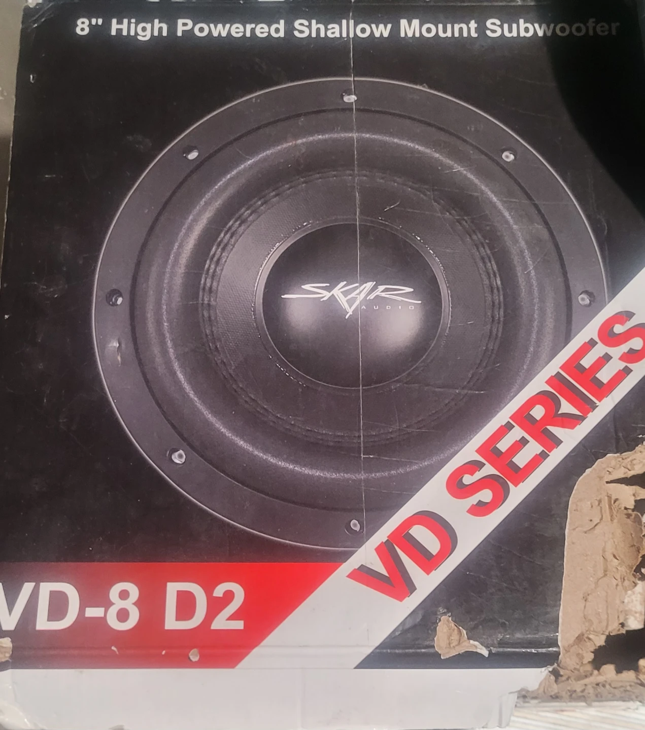 SKAR AUDIO VD-8 D2 8" Shallow Mount Subwoofer