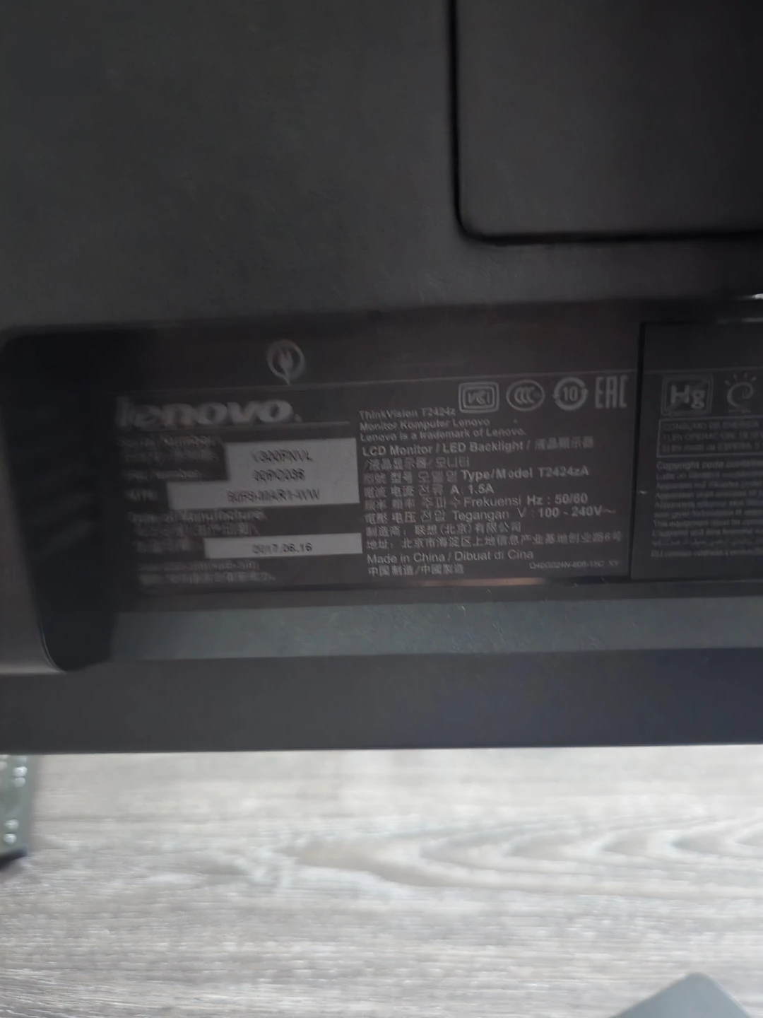 Lenovo ThinkVision T2424za LCD Monitor - photo 5