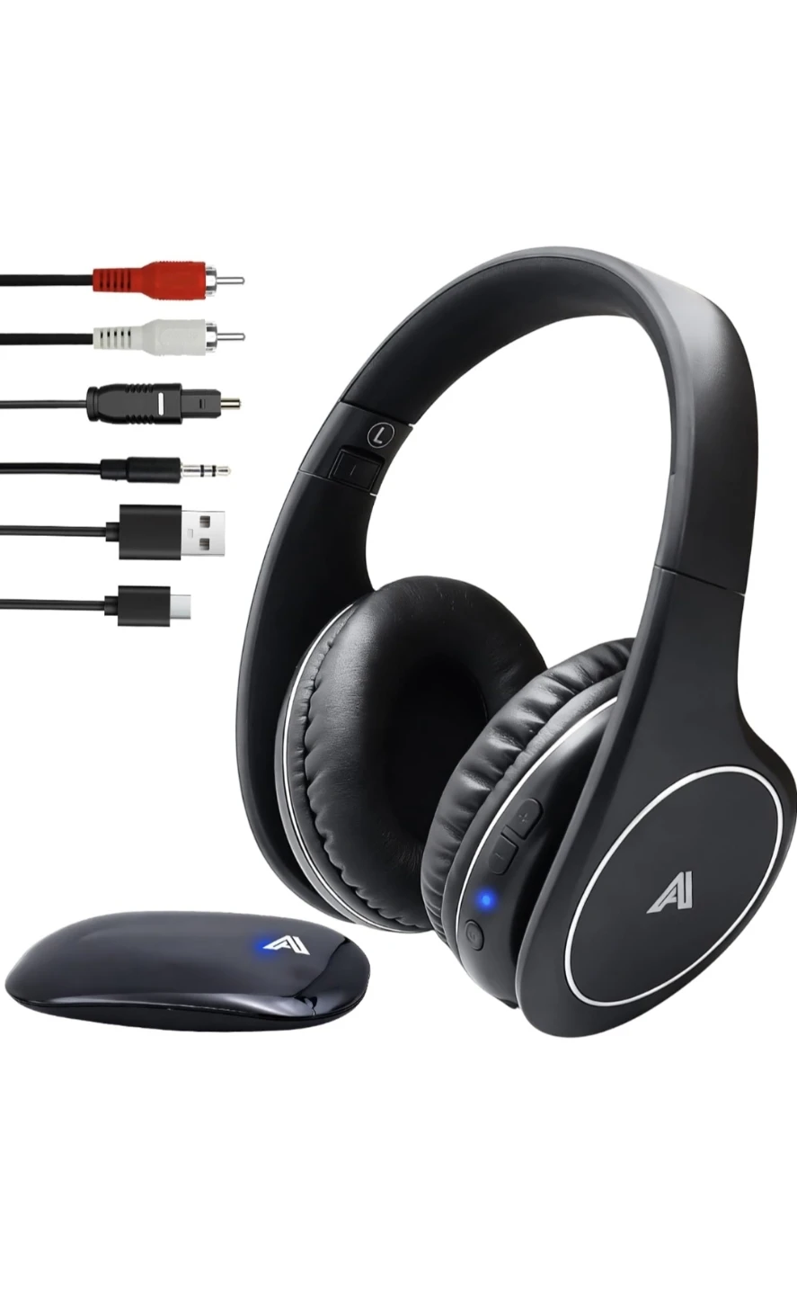 New Wireless TV Headphones for Seniors & Hearing Impaired,