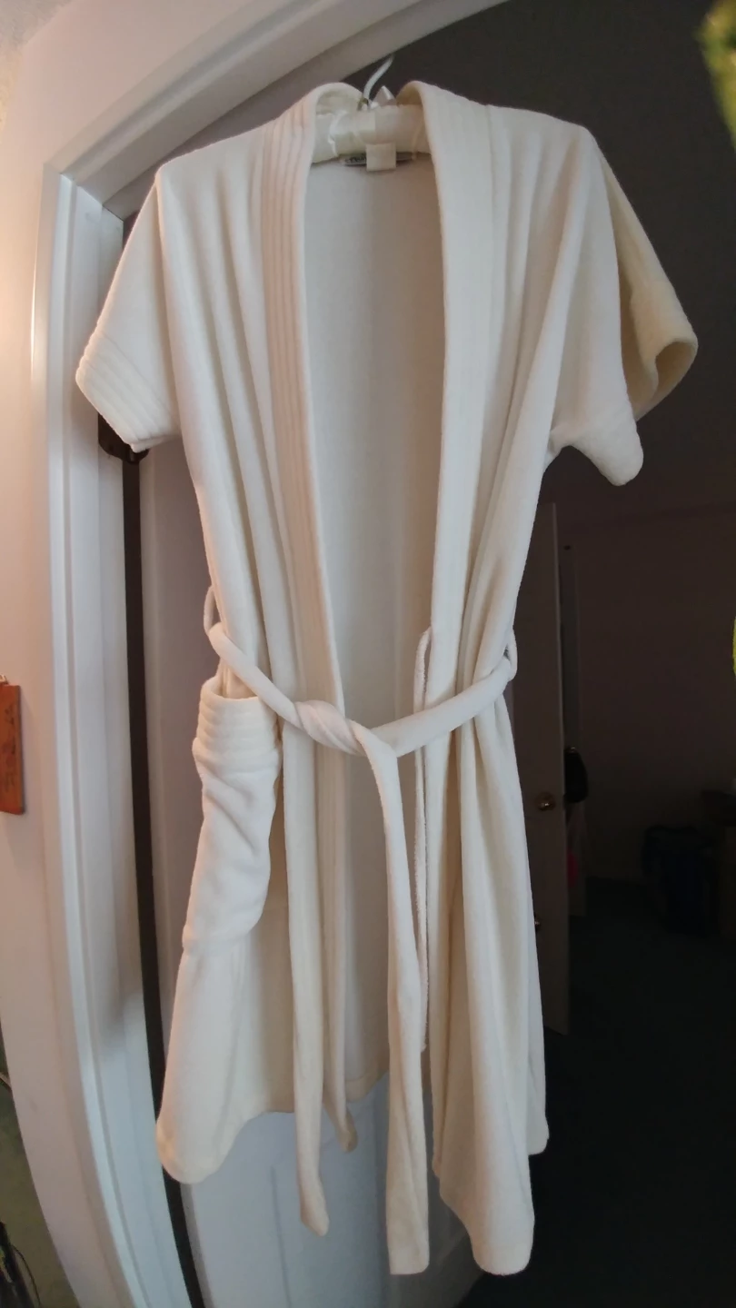 Women's Cream Terry Cloth Robe
