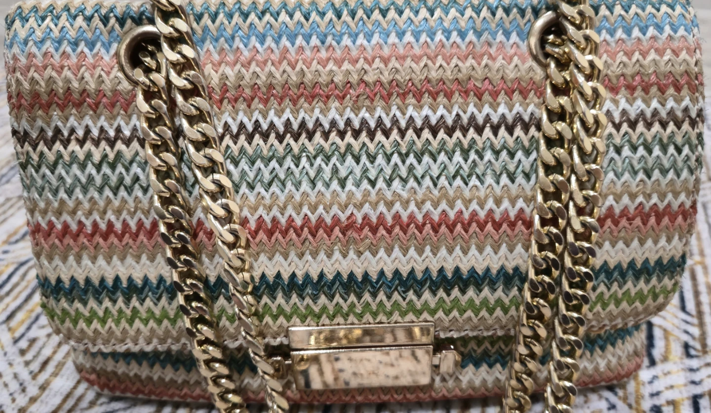 Aldo Woven bag with chain strap