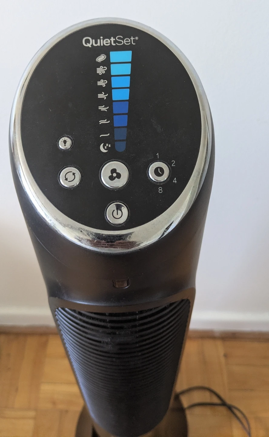 Honeywell Quiet Set 8-Speed Oscillating Tower Fan - 40" - Black