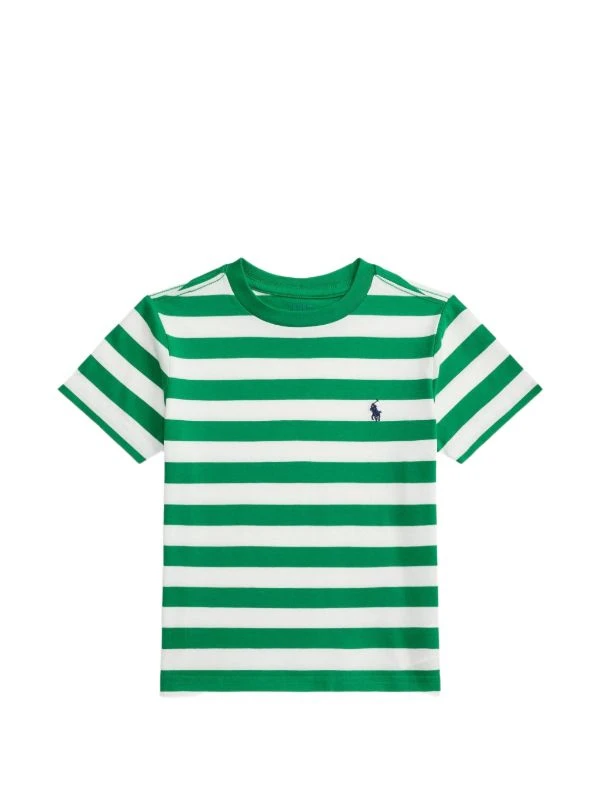 Polo Ralph Lauren Striped T-Shirt - Green/White - M