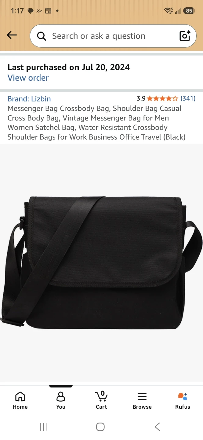 Black Messenger/satchel bag