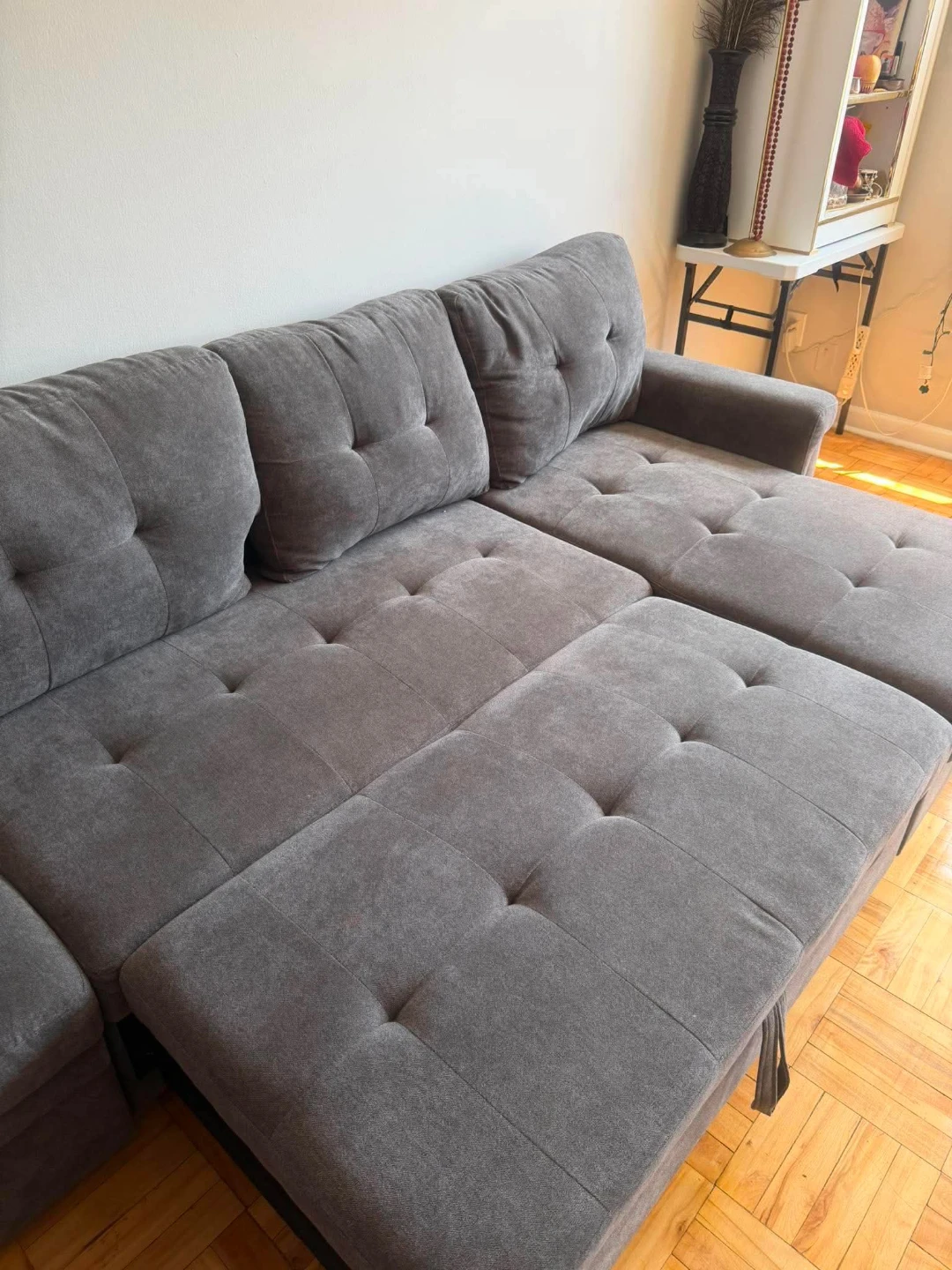 Grey Sectional Sofa with Storage - photo 5