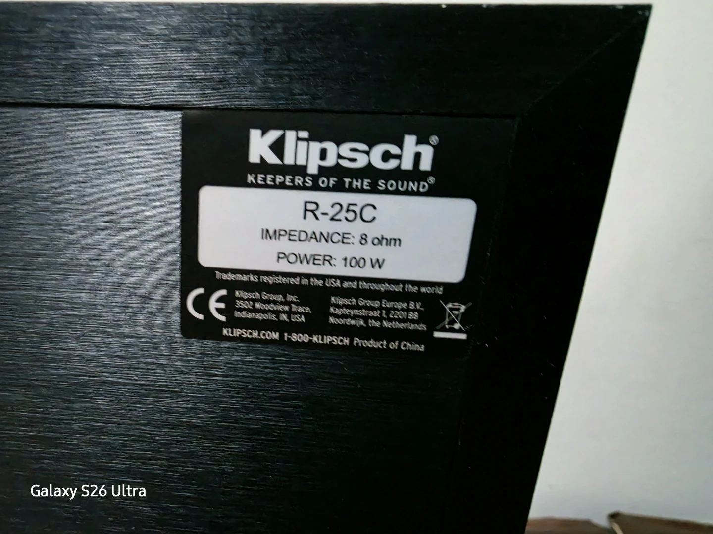 Klipsch Reference R-25C Two-Way Center Channel Speaker 400W - photo 5