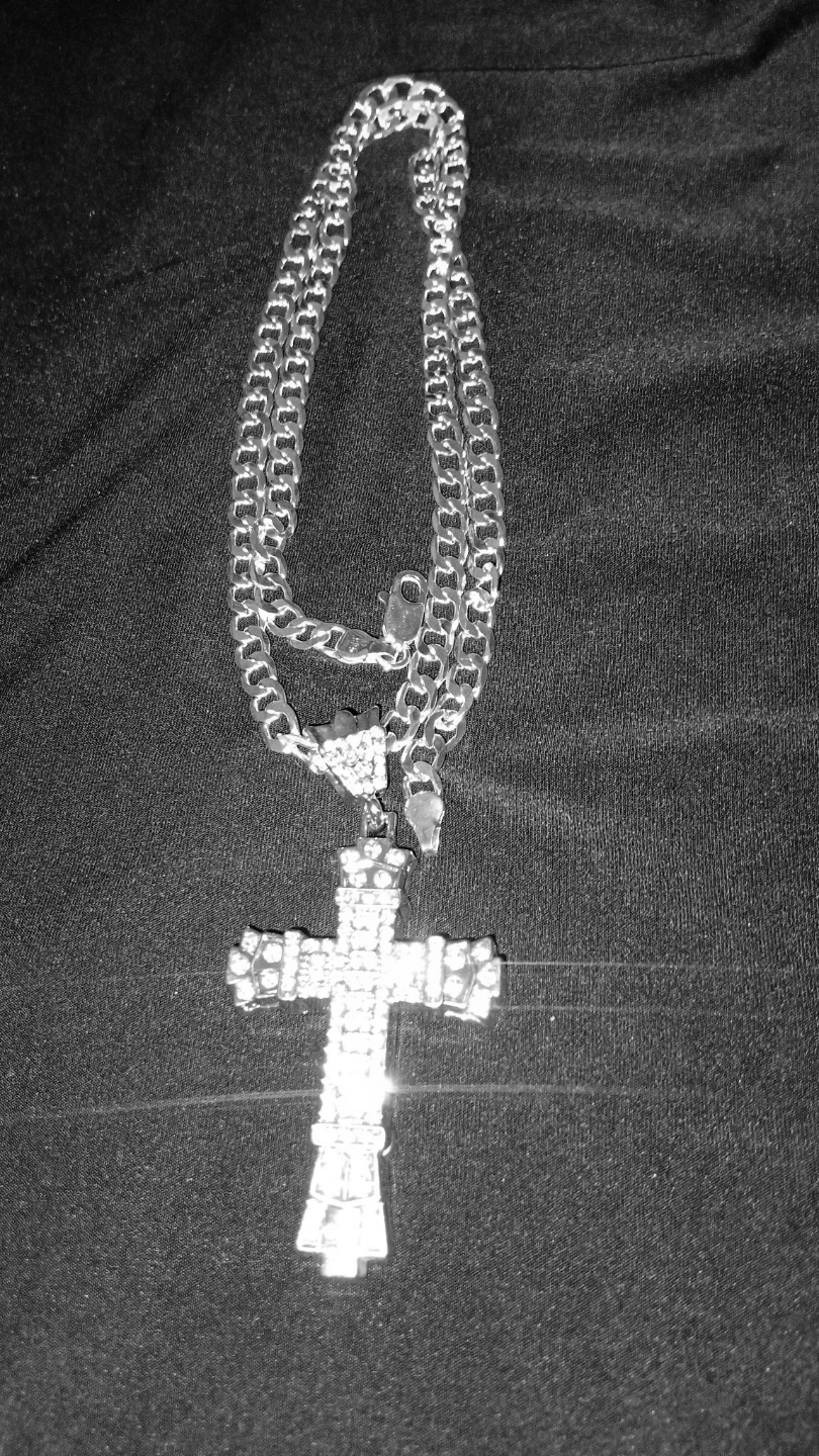 925 S.Silver  Cross Pendant Necklace - photo 3
