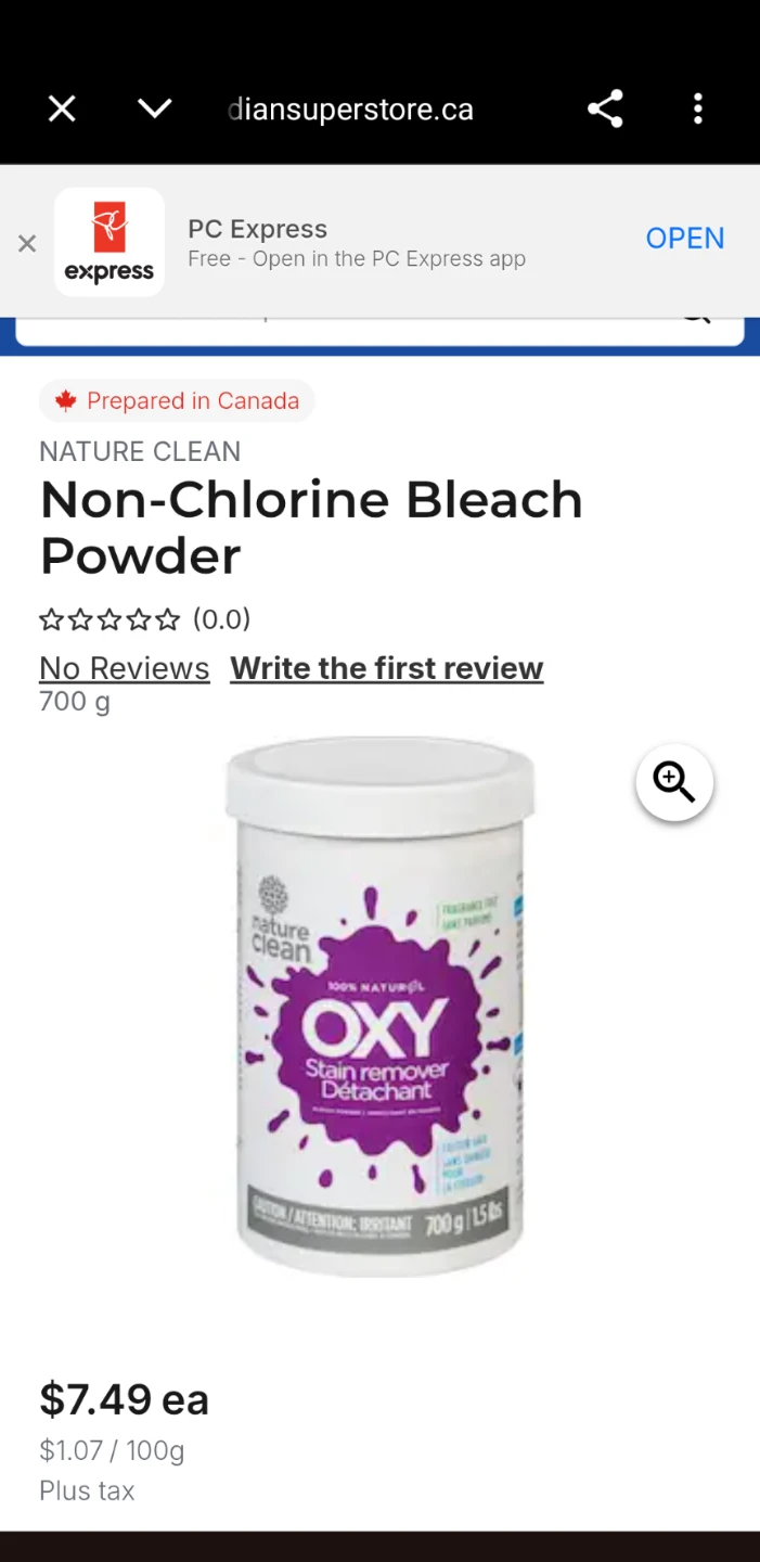 $4 (reg. $8 w tax) NEW Nature Clean Oxy Stain Remover Powder - photo 2