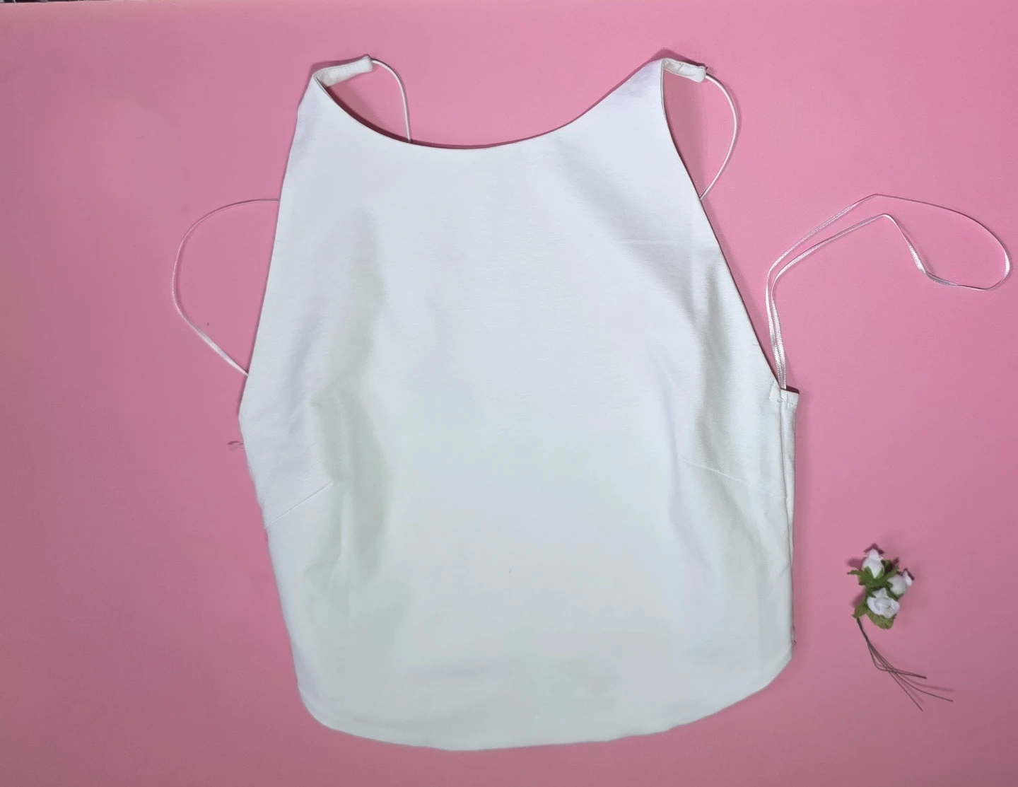 White Cropped Tank Top Zara - photo 2