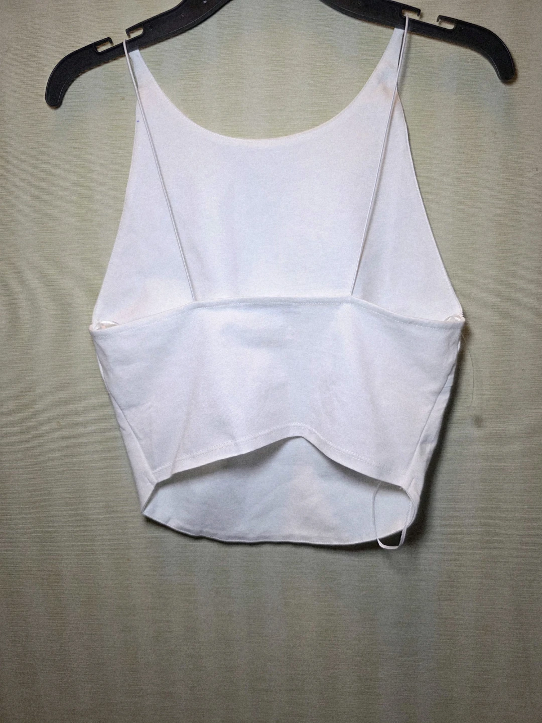 White Cropped Tank Top Zara - photo 4