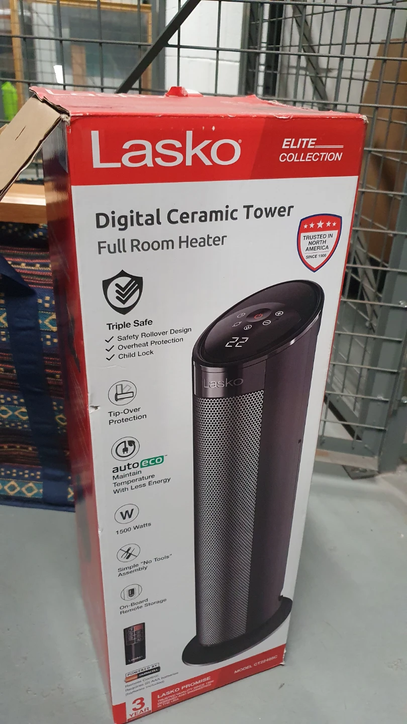 Lasko Digital Ceramic Tower Full Room Heater