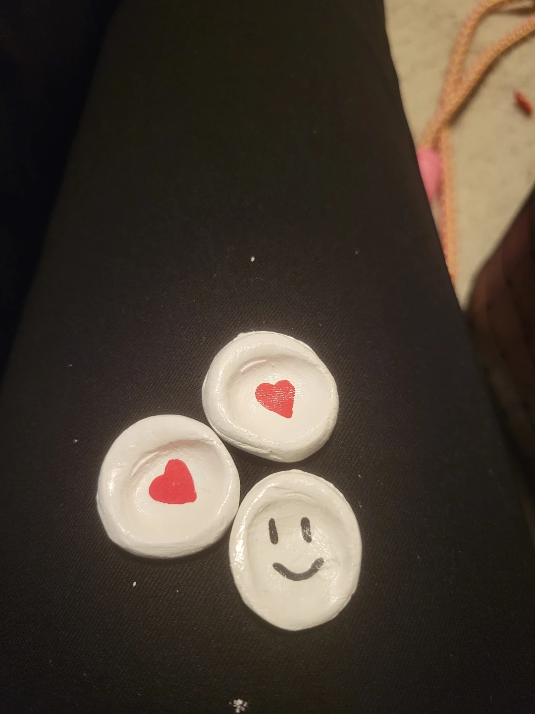 Handmade clay worry stones (set of 3) - photo 2