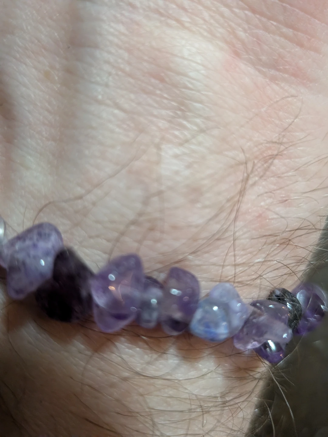 Amethyst Chip Beaded Bracelet - photo 3