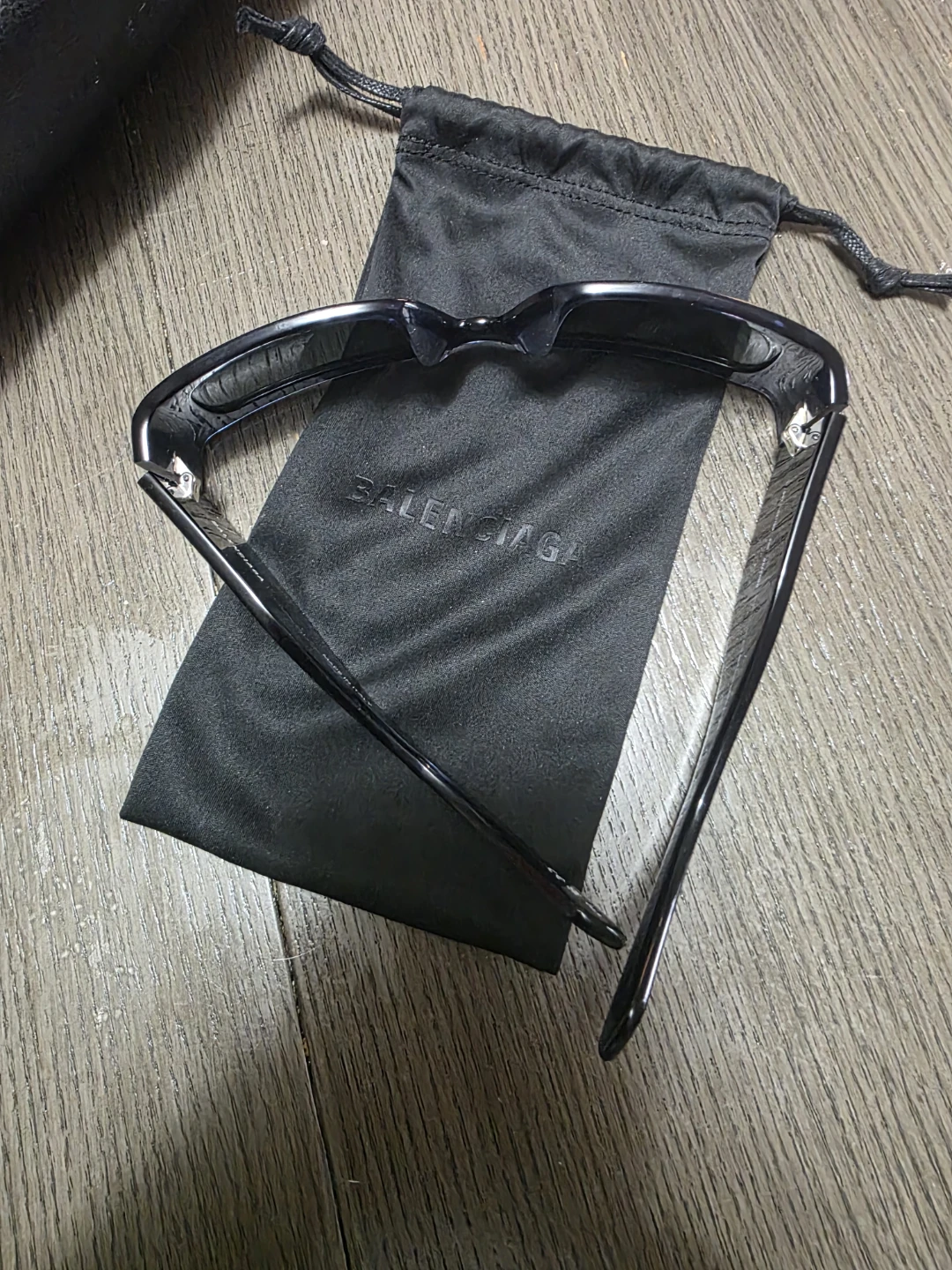 Balenciaga Black Sunglasses with Case - photo 2