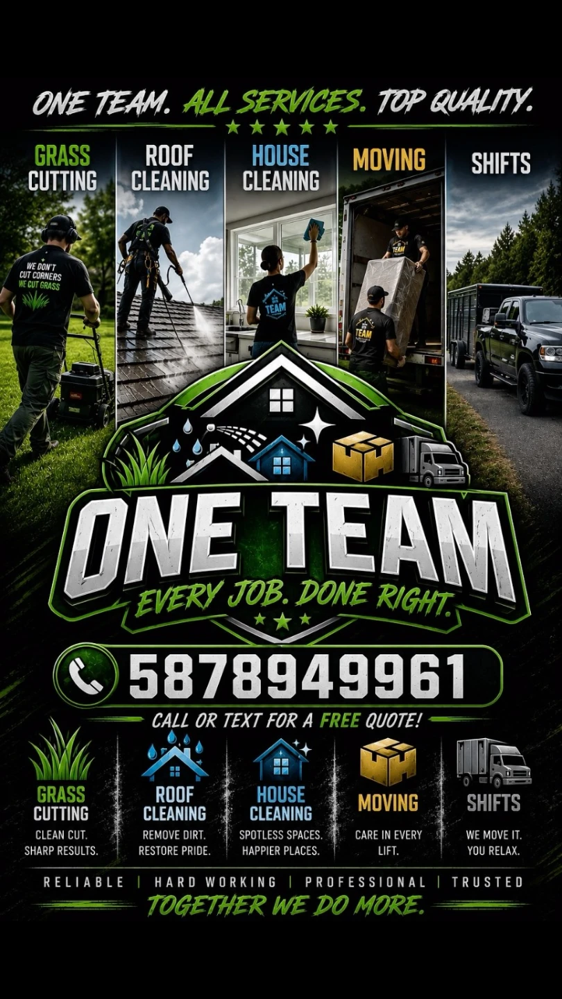 One Team Moving & Cleaning Services