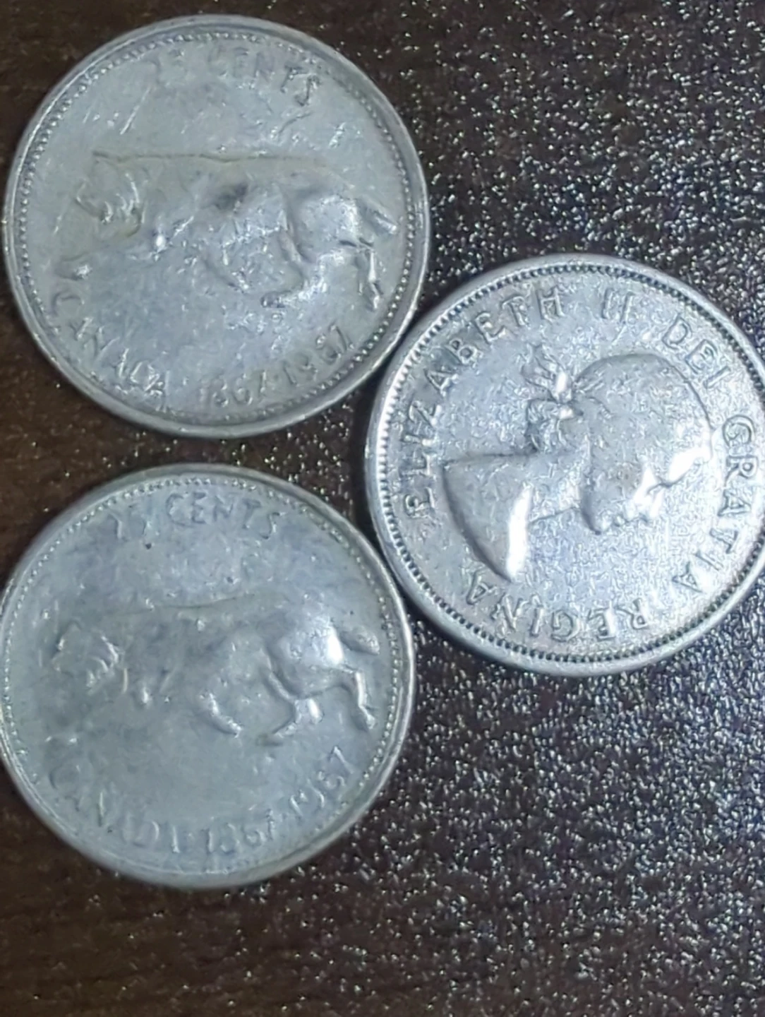 Canada 1967-1987 15 Cents Coins (Set of 3)