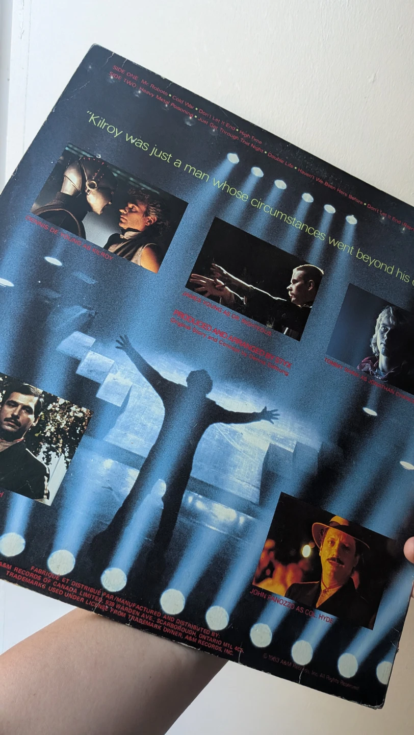 Original Styx Kilroy Was Here Vinyl Record - photo 2