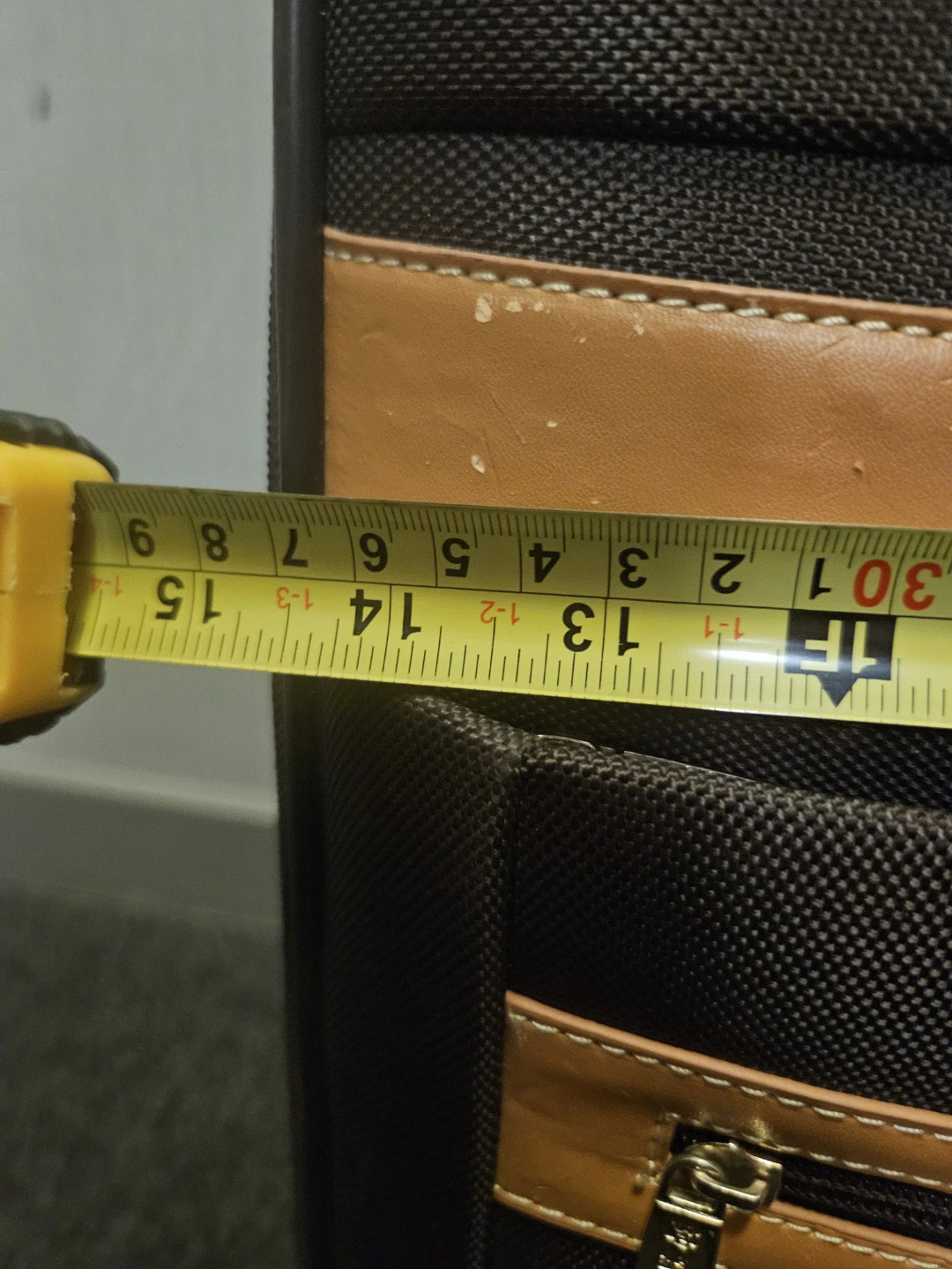 Bentley Black and Tan Carry-On Luggage with Wheels - photo 4