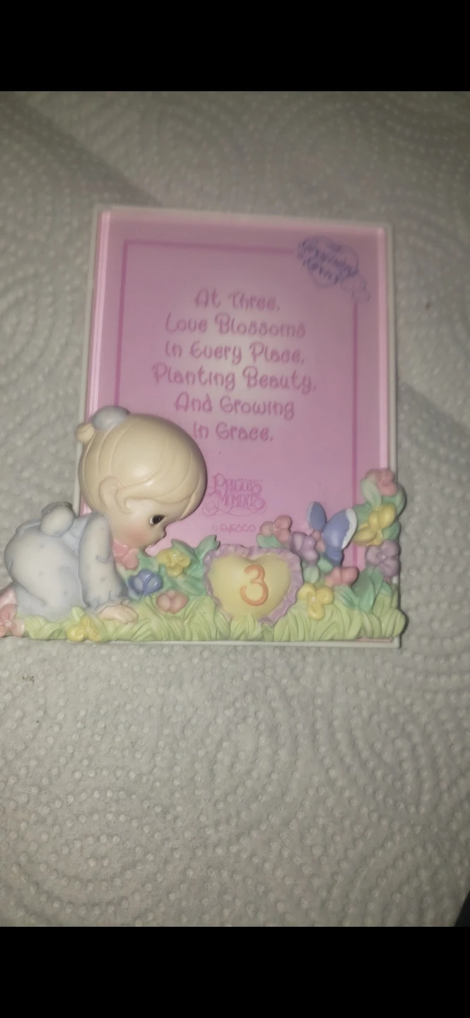 Precious Moments "At Three" Photo Frame