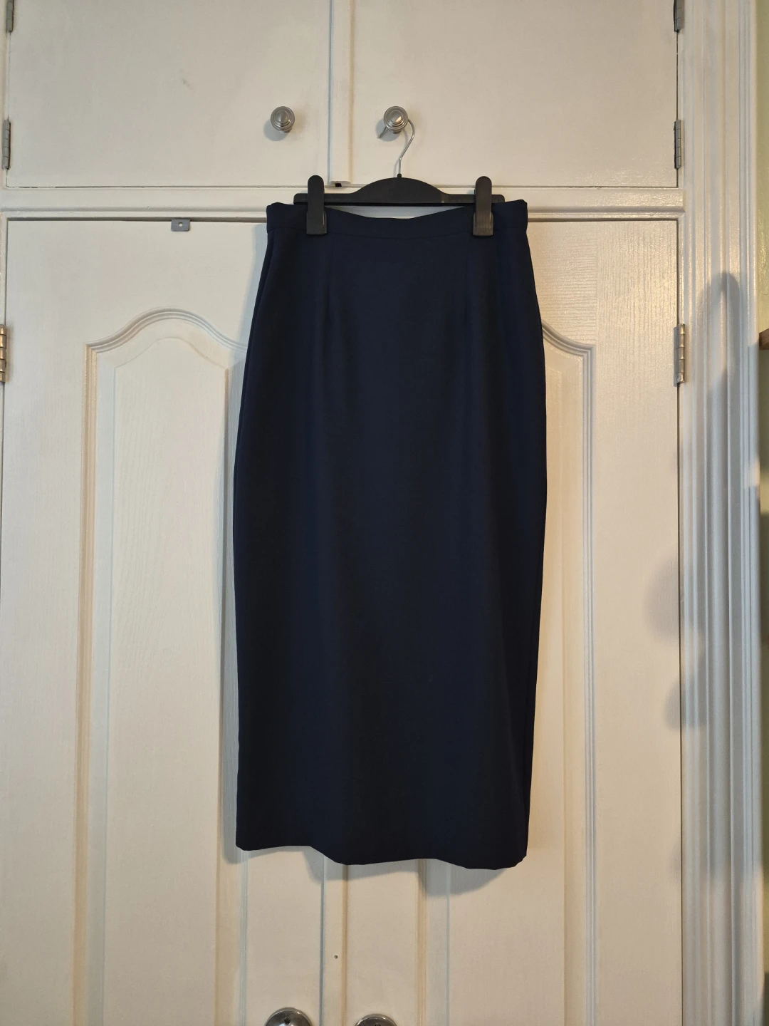 Zahra Petite Navy Pencil Skirt