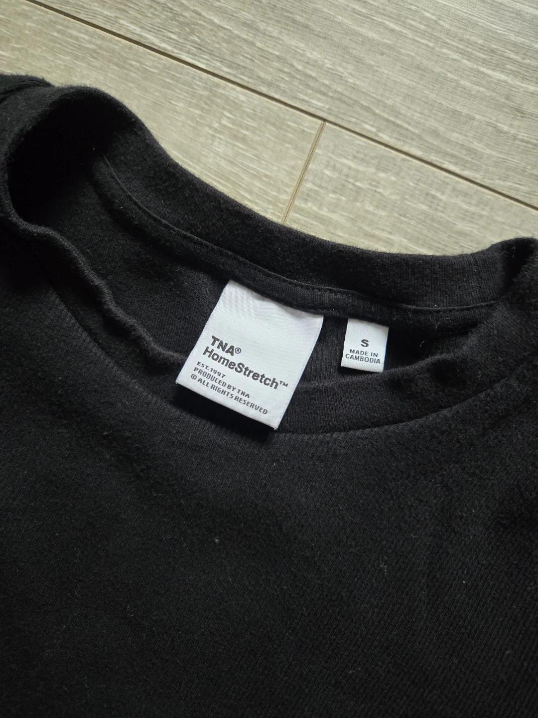 Aritzia TNA Simple Black T-Shirt
