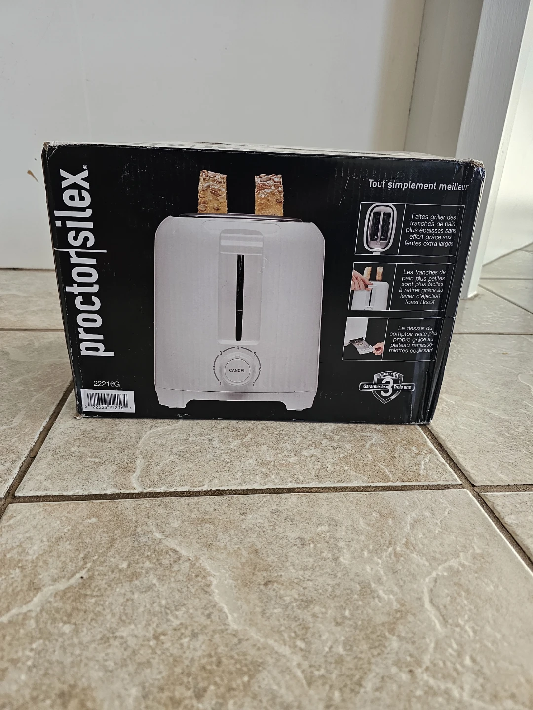 Proctor Silex White 2-Slice Toaster