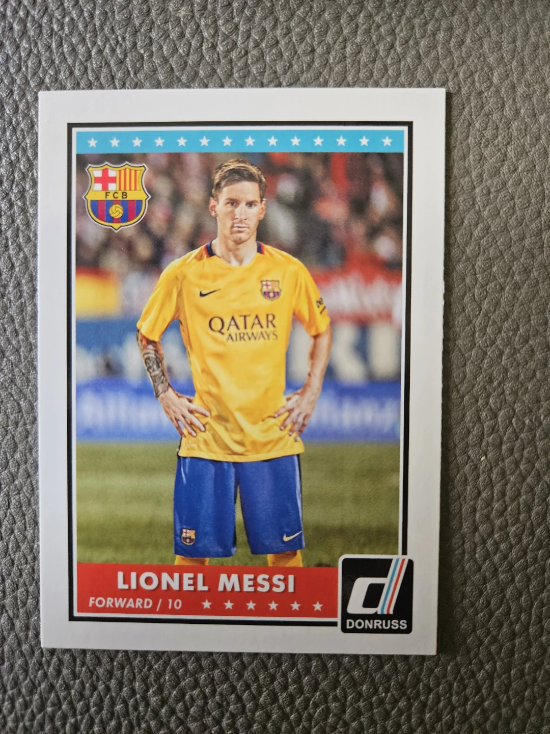 2015 Panini Donruss Soccer Lionel Messi Trading Card