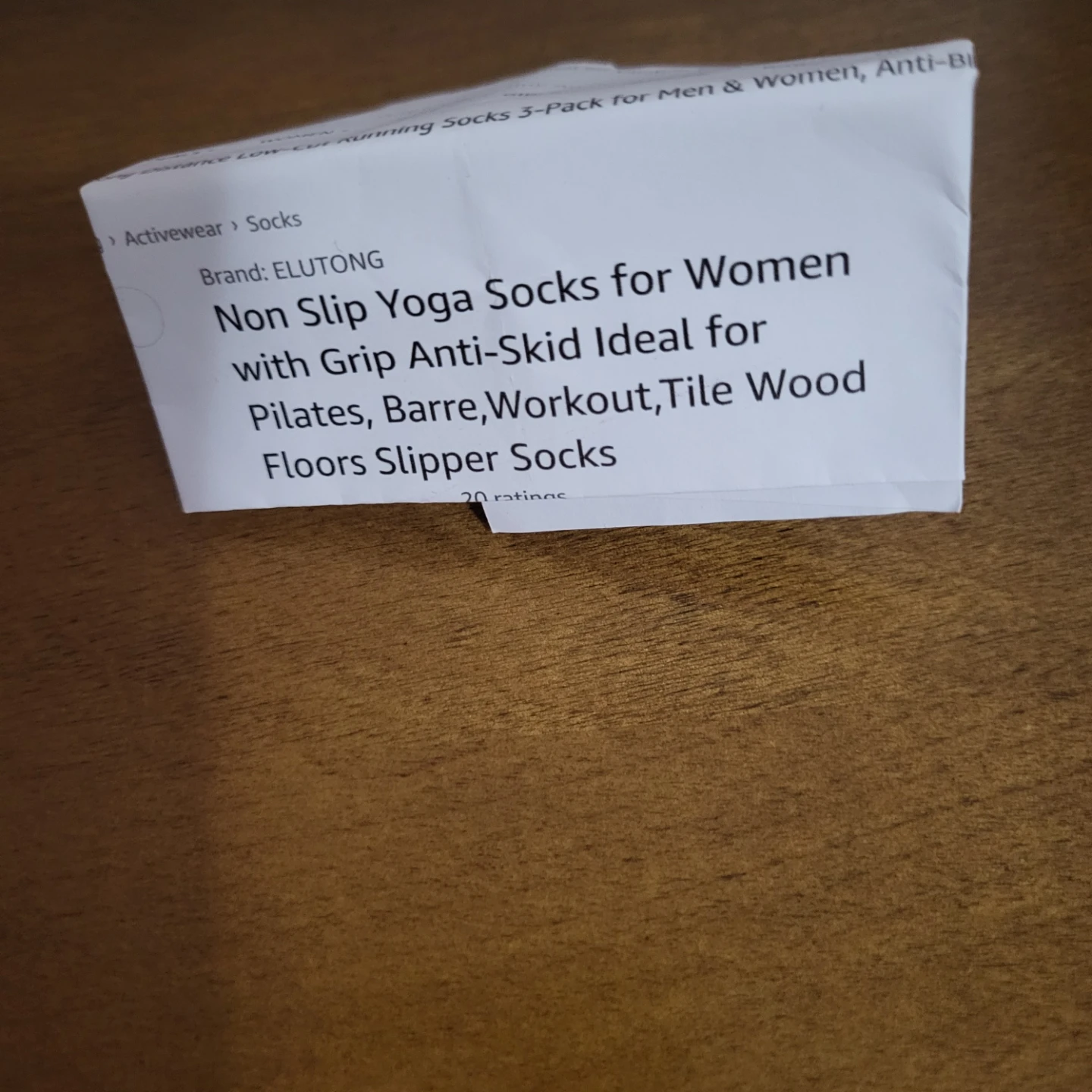 ELUTONG Non Slip Yoga Socks - Women's - 4 Pack - photo 3