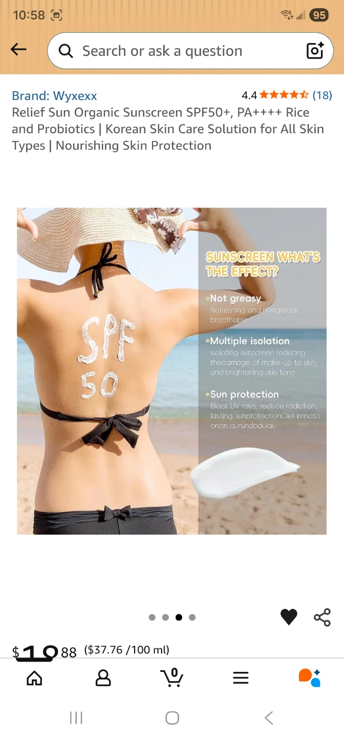 Wyxeexx Relief Sun Organic Sunscreen SPF50+ - photo 4